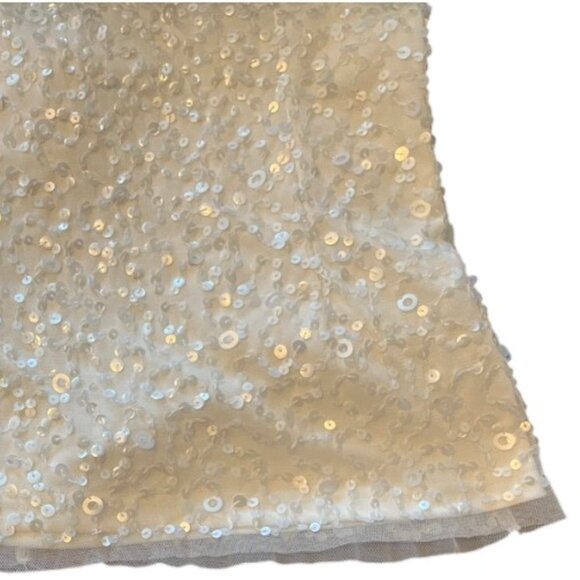 Adrianna Papell Off Shoulder All Over Sequin Blouse | Size US 2 - Picture 7 of 9